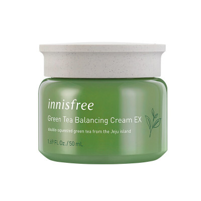 韩国正品绿茶平衡面霜补水保湿修护滋润肌肤50ml