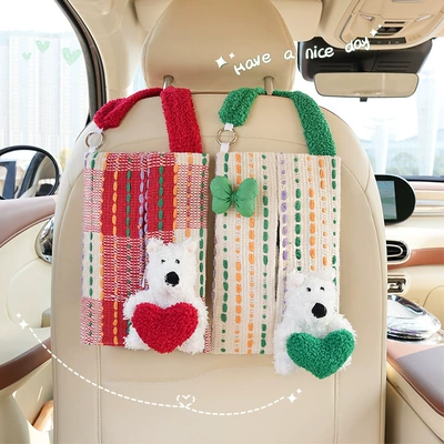 Car tissue box/set, Cartoon Style Car Seat Back