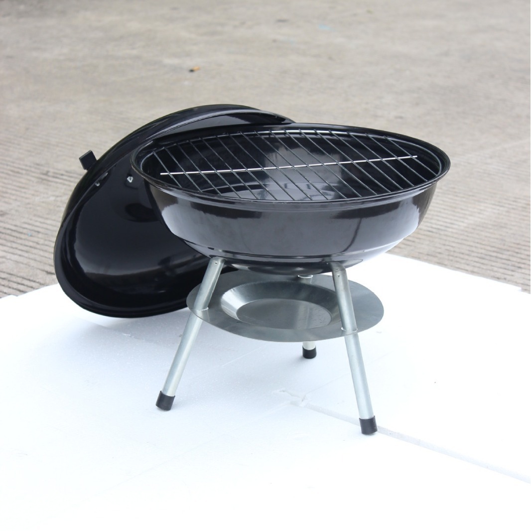 Horno de barbacoa de acero inoxidable barbacoa al aire libre PARRILLA fábrica directa 14 pulgadas trípode portátil barbacoa manzana estufa al por mayor