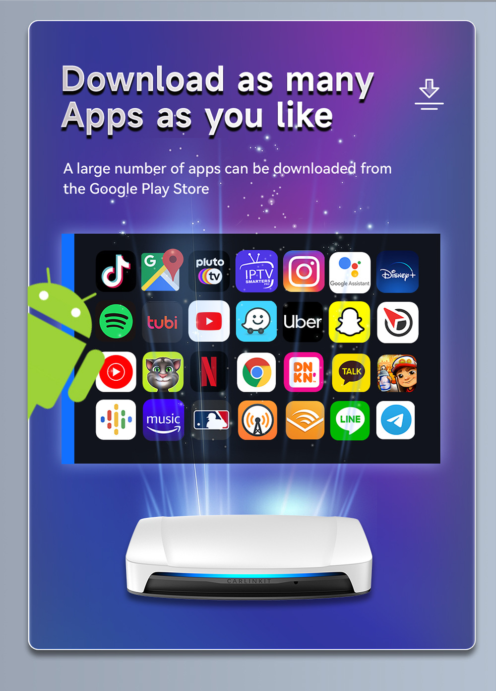 Cross-Border Carlinkit Qualcomm Sdm660 Wireless Carplay Box Adapter HDMI Car-Machine Interconnection Vehicle-Mounted Device