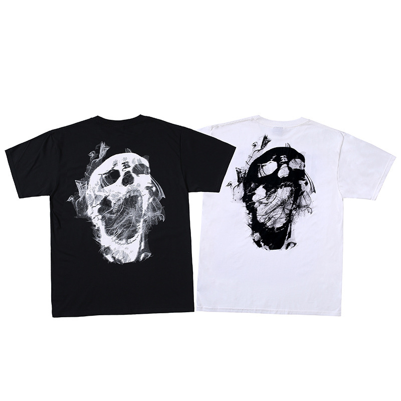 Chief Keef fashion brand summer Revenge Revenge punk High Street smoke skull hip hop short sleeve T-Shirt wholesale