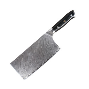Damascus Steel Chopper Household Chopper Kitchen Slicing Knife Sharp Stainless Steel Cutter Chopping Knife Dual-purpose