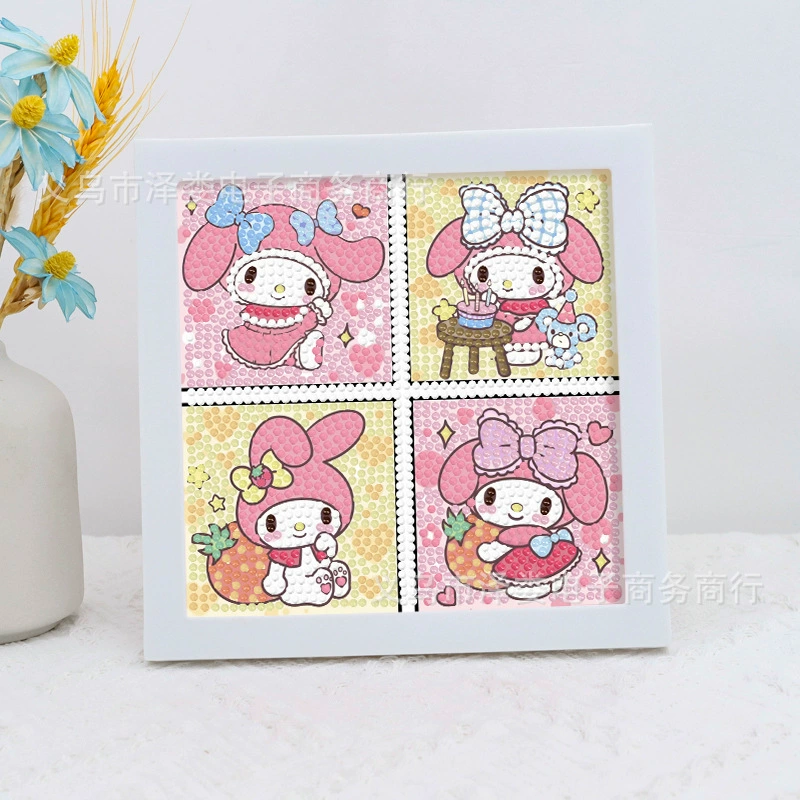 Cuolomi Diamond Drawing Sanrio handmade DIY Diamond Patch Four House Full Drill Point Diamond Painting Wholesale
