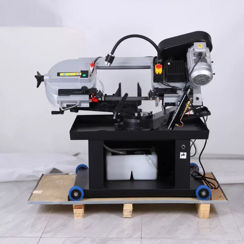 金属带锯床BS712R卧式小型便携式电动带锯多功能金属小型锯床批发