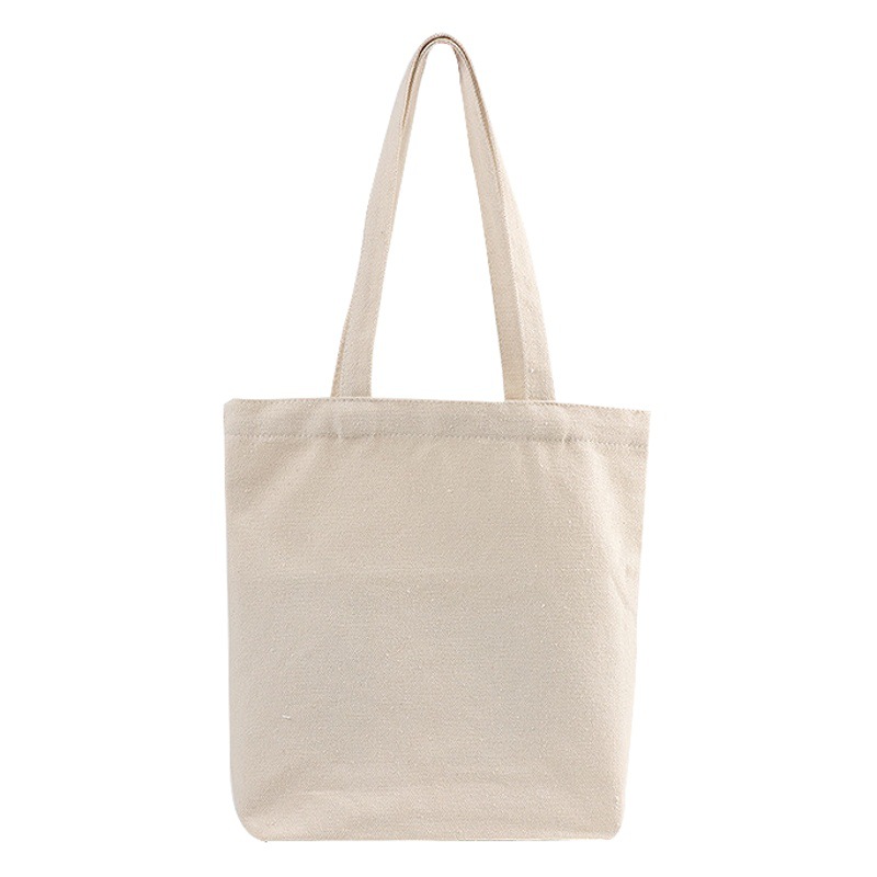 8 una bolsa de lona en stock bolsa de lona oblicua Portátil Bolsa de lona de impresión en color publicidad supermercado compras logotipo personalizado