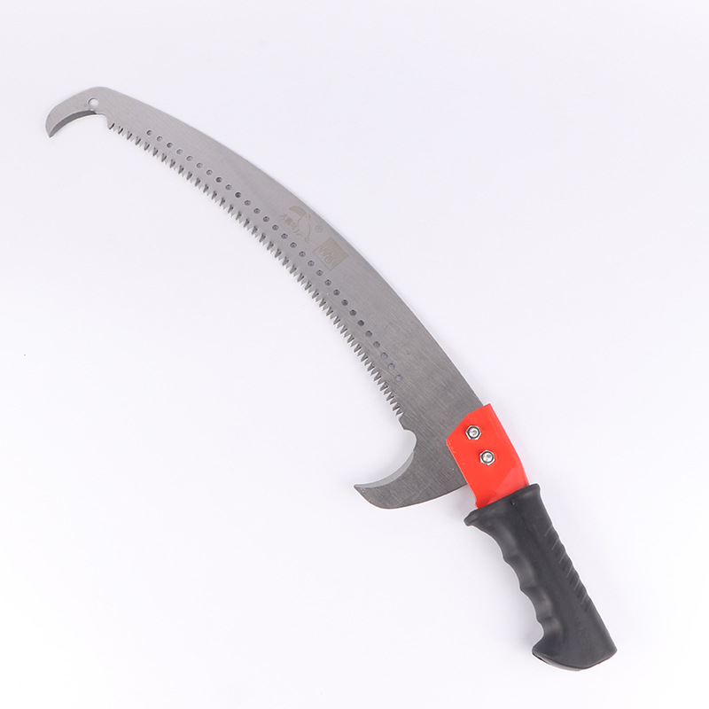 Big beak bird double hook saw, hand saw, high branch saw, saw, three sided grinding teeth, multifunctional garden pruning tool, hook saw