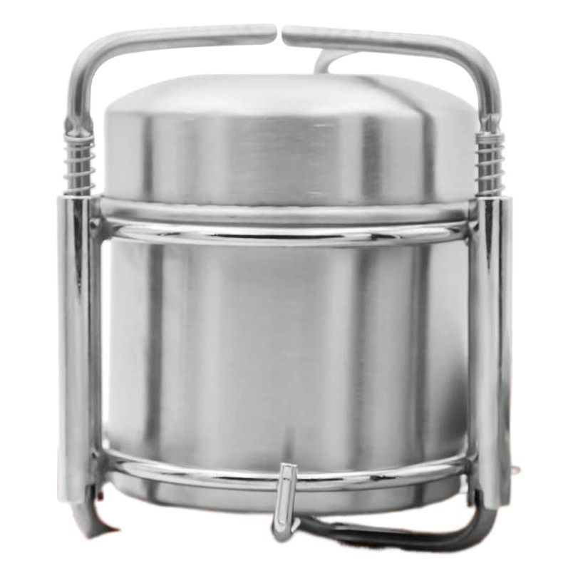 304 Stainless Steel Foldableing Outdoor Liquid Alcohol Stove Exquisite Camping Style Gasifier Gasification Portable Alcohol Stove