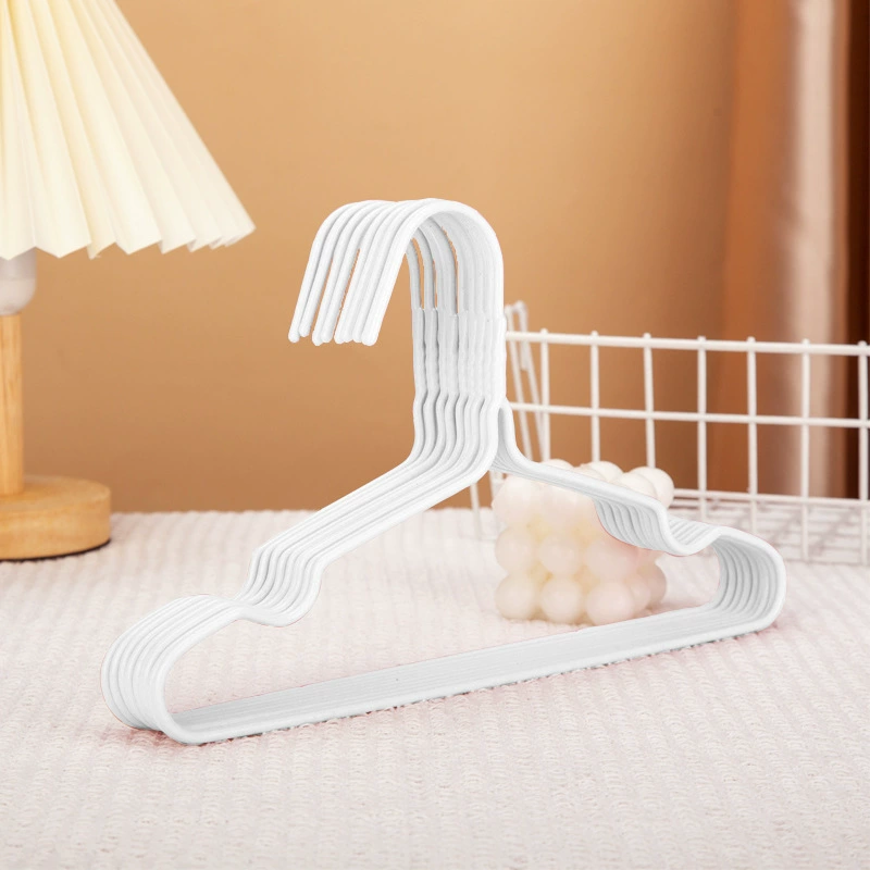 Children's hanger drying rack, plastic baby clothes hangers, non-slip pastel set