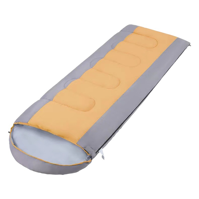 Saco de dormir portátil para camping, lavable, individual o doble, con capucha, versión gruesa para otoño e invierno