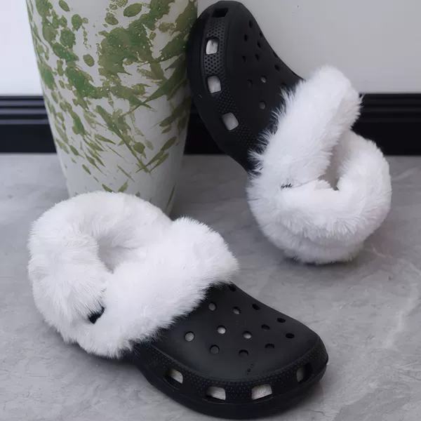 [Long velvet style] Pure white + shoelaces