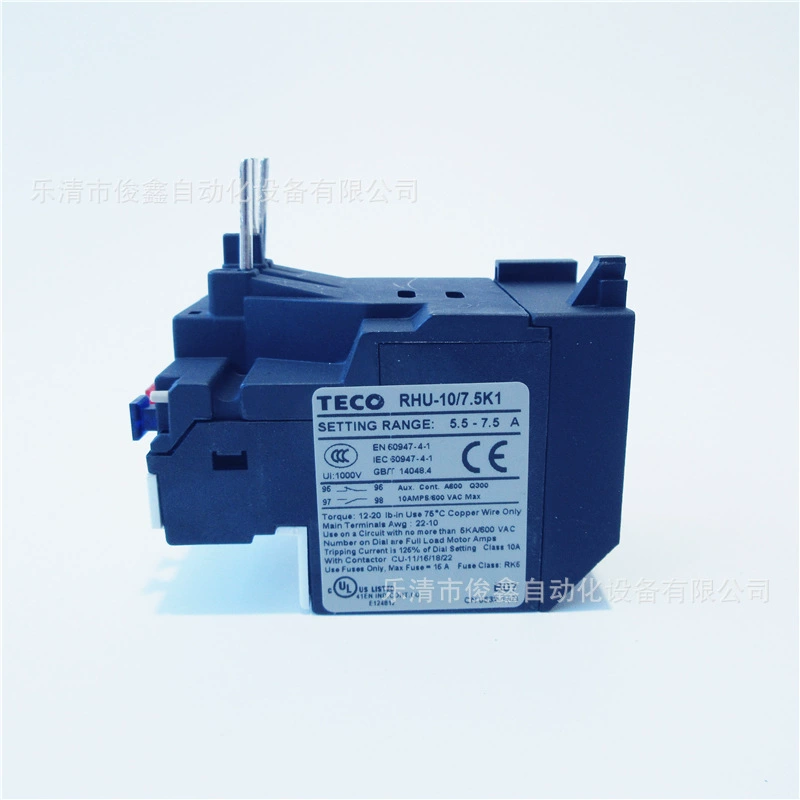 Новый оригинальный тепловой защёлочный реле TECO RHU-10/7.5K1 5.5-7.5А полный комплект спецификаций