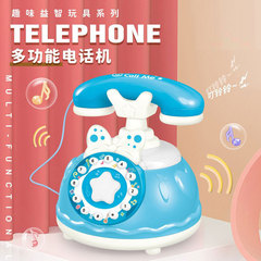 Fun educational children's telephone landline toy with light and sound multifunctional early education machine toy for boys and girls