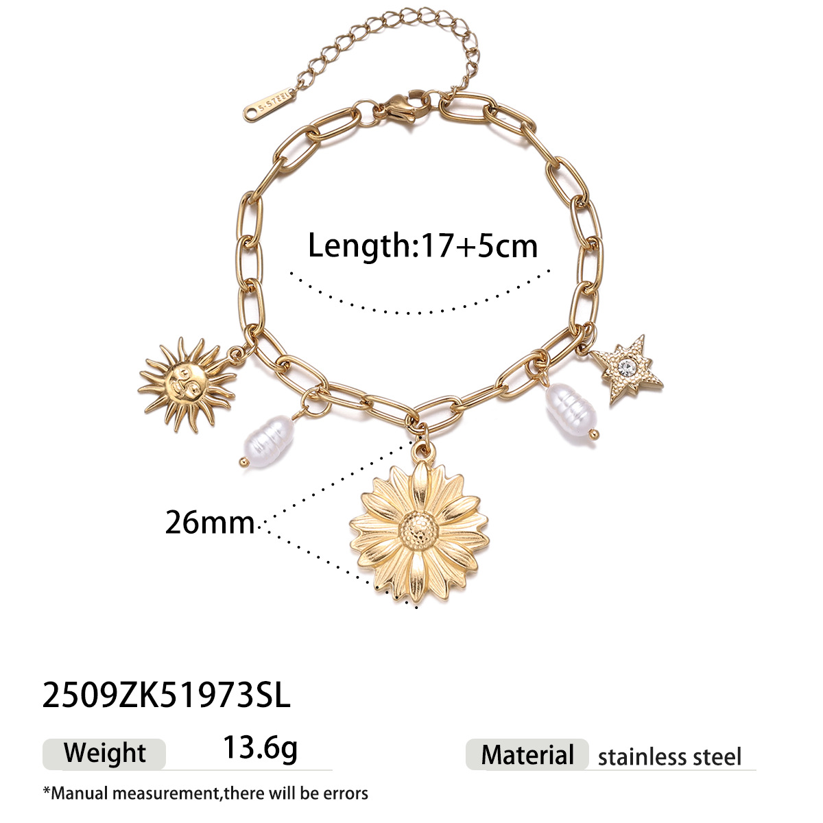 Collar de acero inoxidable de la UE y los Estados Unidos, nicho de lujo ligero oro y plata de dos colores flores de abeja, conjunto de joyas no se desvanecen mujeres
