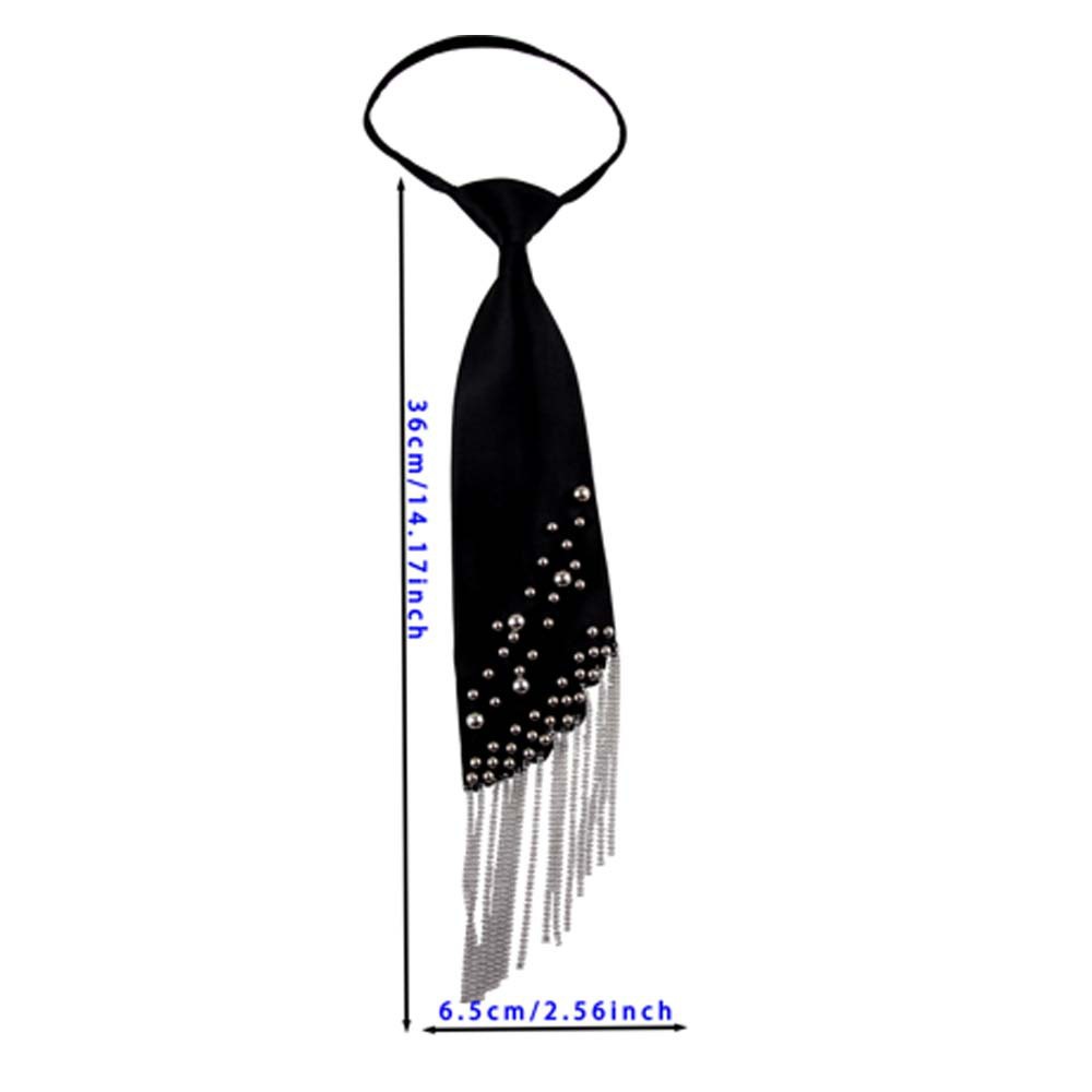 クロスボーダーの軽い豪華な黒いドリルのネクタイは怠け者のネクタイを調節できます。