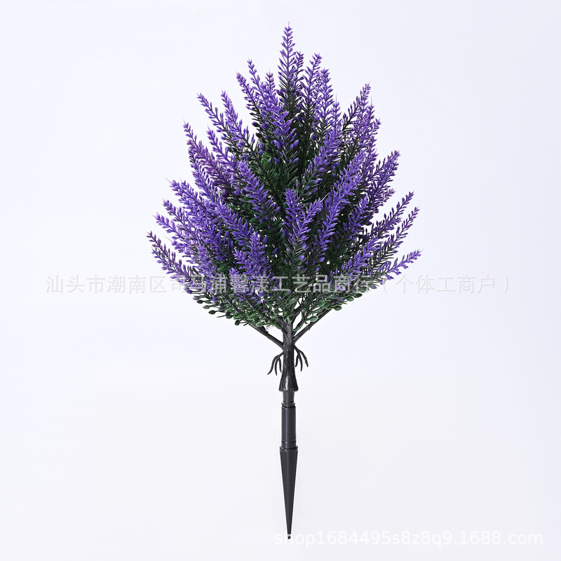 薰衣草地插版春夏季庭院花园花圃家跨境亚马逊居装饰仿真观赏绿植|undefined