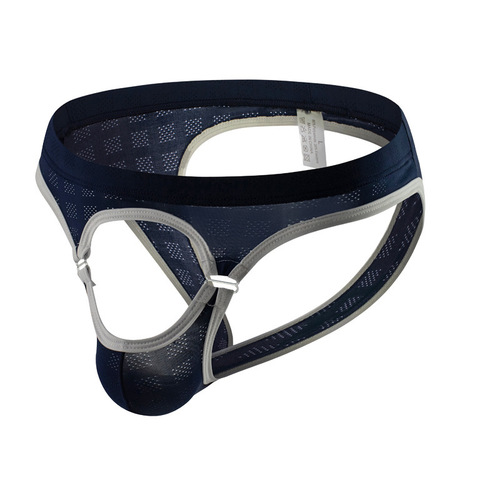 Men's ice silk t-shirt underwear, fashionable thin style, summer breathable pants, trendy boys' Korean style pants D3015