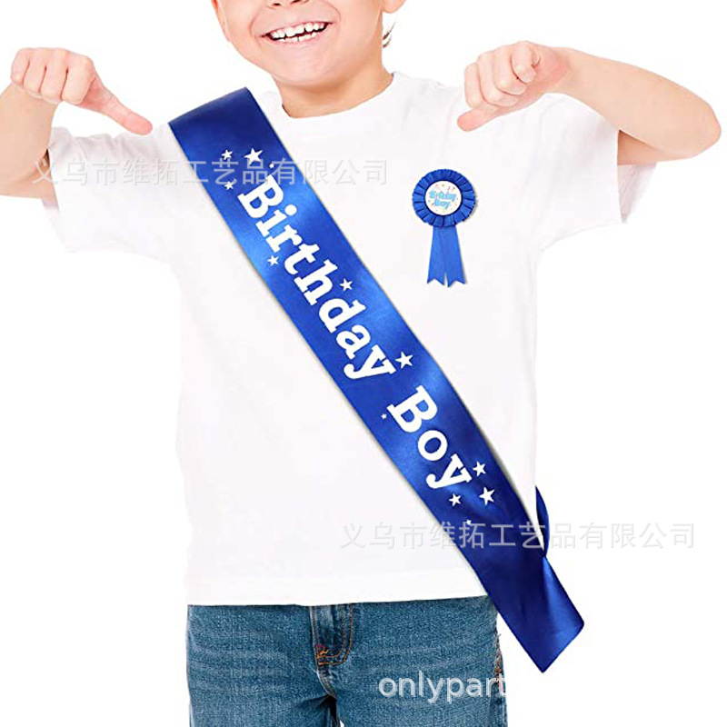 Correa de hombro de fiesta de cumpleaños correa de hombro de niño de cumpleaños