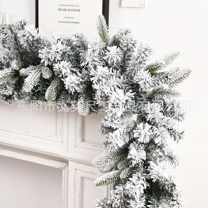 工場直販クリスマス籐 270 センチメートル混合 PE 植毛クリスマス装飾ホリデードアフレーム装飾ショッピングモール籐|undefined