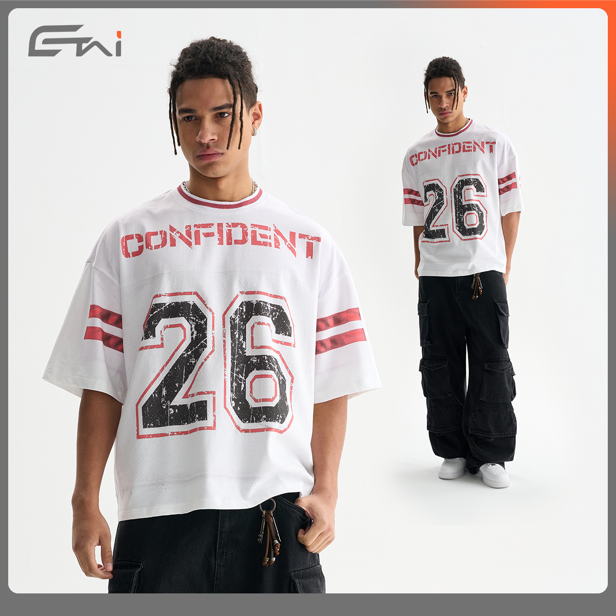 ETAI Hombre| Camiseta de impresión 3D de alta calidad de algodón corto y ancho marca de moda masculina de estilo deportivo pesado camiseta de cuello redondo