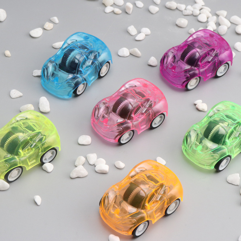 Transparente nuevo coche inercia coche de juguete niños regalo productos un yuan creativo Kindergarten regalos