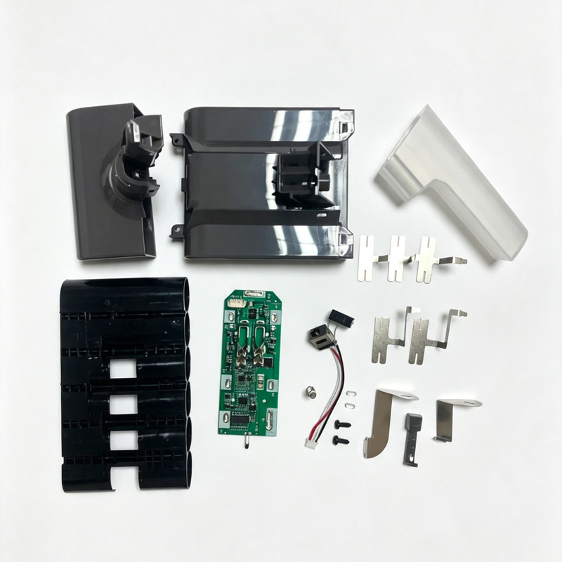 Cross-border exclusive supply of Dyson V7 battery case kit, handheld vacuum cleaner 18650 assembly case complete set of accessories