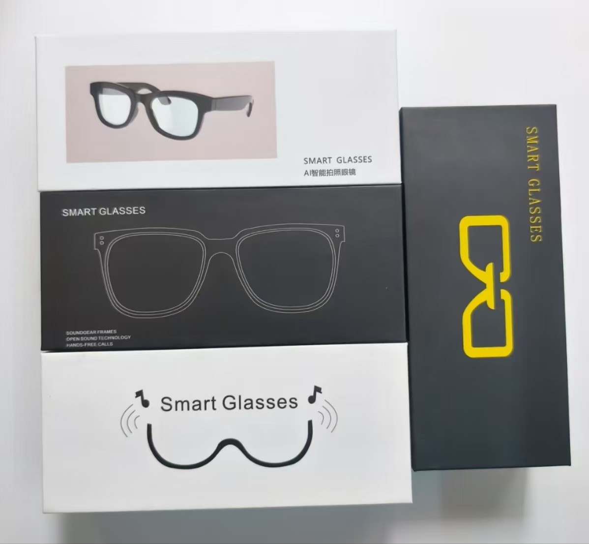 AI眼镜盒 智能眼镜盒 太阳眼镜盒 拍照眼镜盒天地盒包装