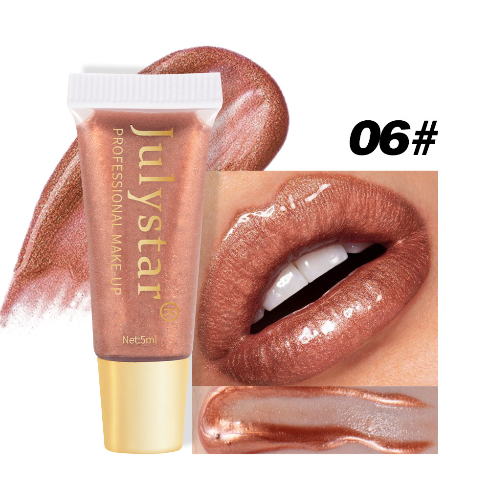 Julystar Moisturizing and Hydrating Pearlescent Lip Gloss Long-lasting Water Repellent Lip Oil Easy to Color Lip Makeup wholesale undefined
