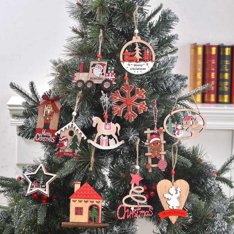 24件套圣诞节挂件 圣诞节装饰品 圣诞房子 圣诞雪人装饰品|undefined