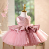 Платье девочки цветочницы, детский наряд маленькой принцессы, наряд для музыкальных выступлений, костюм, подарок на день рождения, благородный крой