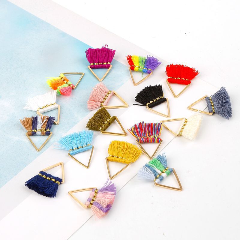 Earrings with tassels handmade