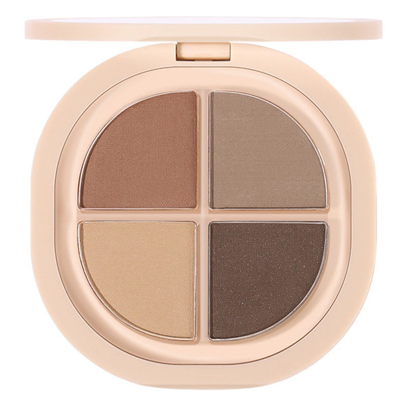 NOVO Pure Desire Four-color Eyeshadow Plate Pearlescent Matte Fine Flash Waterproof Sweat No Halo Dye Easy to Color Student Party Eye Shadow