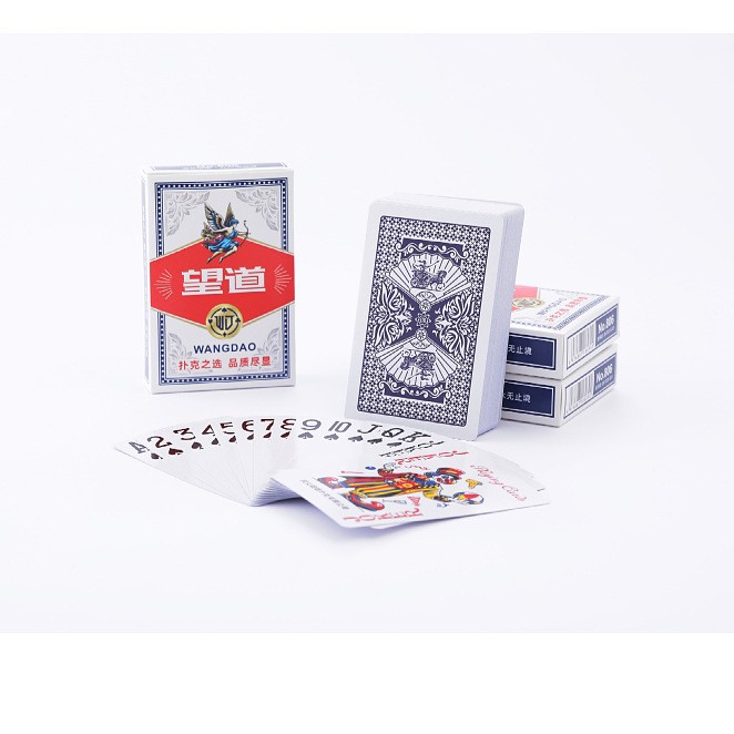 Wangdao 806 poker pescado endurecido impermeable al desgaste doméstico pesca sala de poker con 10 cartas voladoras