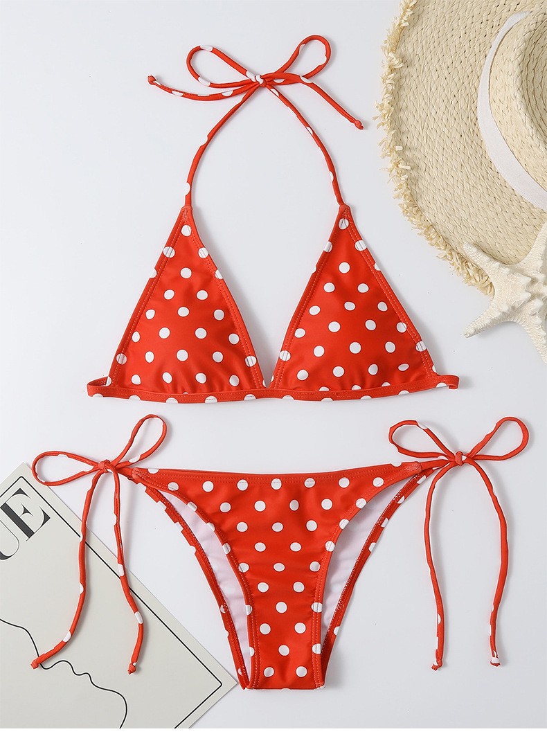 Women's Stripe 2 Pieces Set Bikinis Swimwear display picture 5