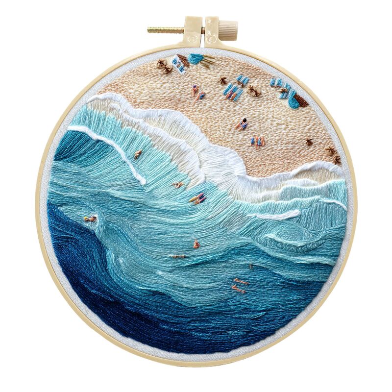 オリジナル先行販売クロスボーダー新製品刺繍 diy 風景手作り生地材料パッケージキットクリエイティブ手作り裁縫英語|undefined