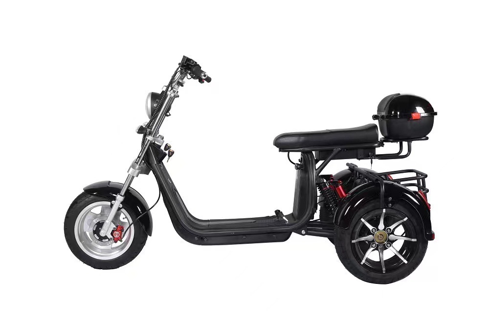Cross-Border Harley Electric Tricycle with Wide Tires for Off-Road Use, Msds Lithium Electric Scooter, Two-Wheeled Adult Skateboard Scooter