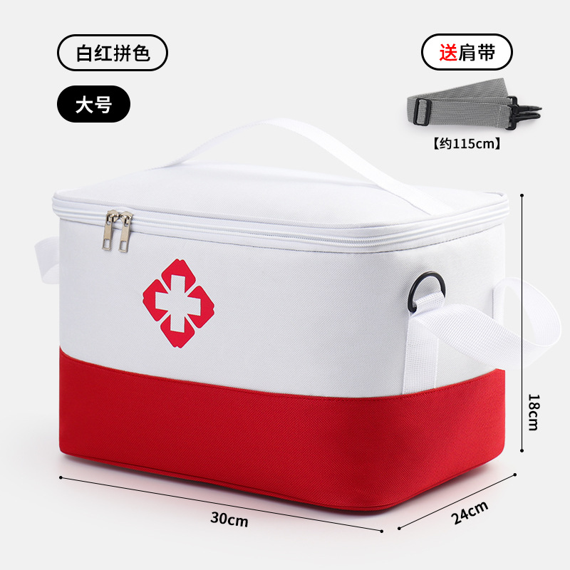 Hogar de gran capacidad bolsa de primeros auxilios portátil medicina portátil organización bolsa de almacenamiento grande impermeable bolsa de viaje de emergencia