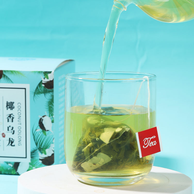 Iced and Hot Coconut Fragrant Oolong Tea 3g x 10 Pouches Fruit Tea Triangle Packaging Independent Packaging Summer Flower Tea