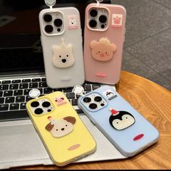 适用iphone16promax保护套西高地小狗肤感果冻壳苹果15创意手机壳