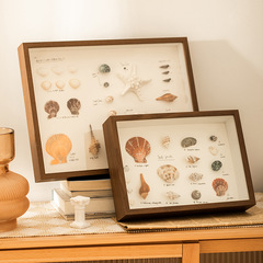 手作りの乾いた花の貝殻の葉の標本の枠の創意の昆虫のdiyは台の立体の中空のフォトフレームの67810インチのa 4を並べます。