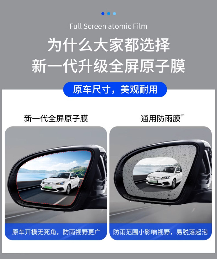 Rearview Mirror Anti-Rain Film Car Mirror Rainproof Film
