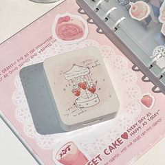 ins ウサギフリップトップブリキボックス小さなカード収納ボックスピンクブリキボックスマットホワイトキャンディ収納ボックス蓋付き