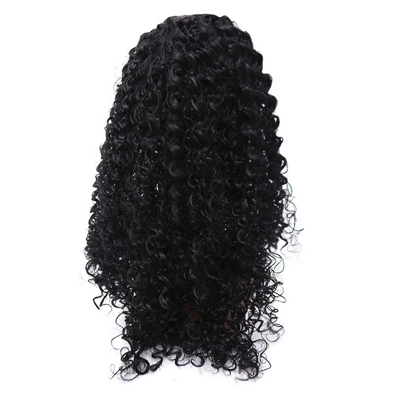 Europa al por mayor fibra química peluca larga peluca pequeña