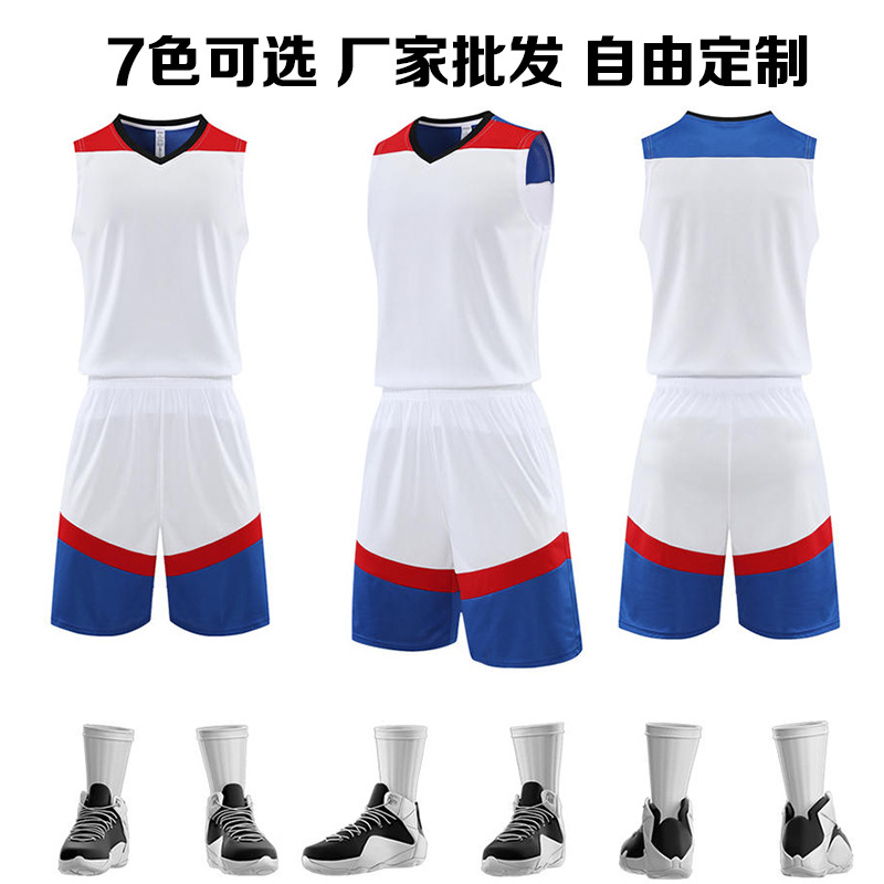 Speed Wholesale Adult Basketball Clothing suit Student Competition Clothing Training Camp Training Team Clothing Sweat Absorbent Breathable Printing Number