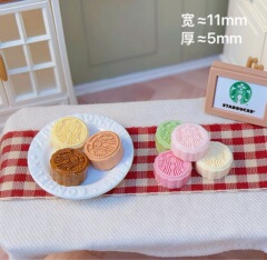 星爸爸月饼食玩配件奶油胶树脂diy手工百搭爆款