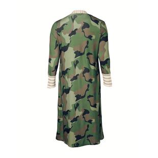W 22670 Poker print long trench coat �����ӡ���L���L��
