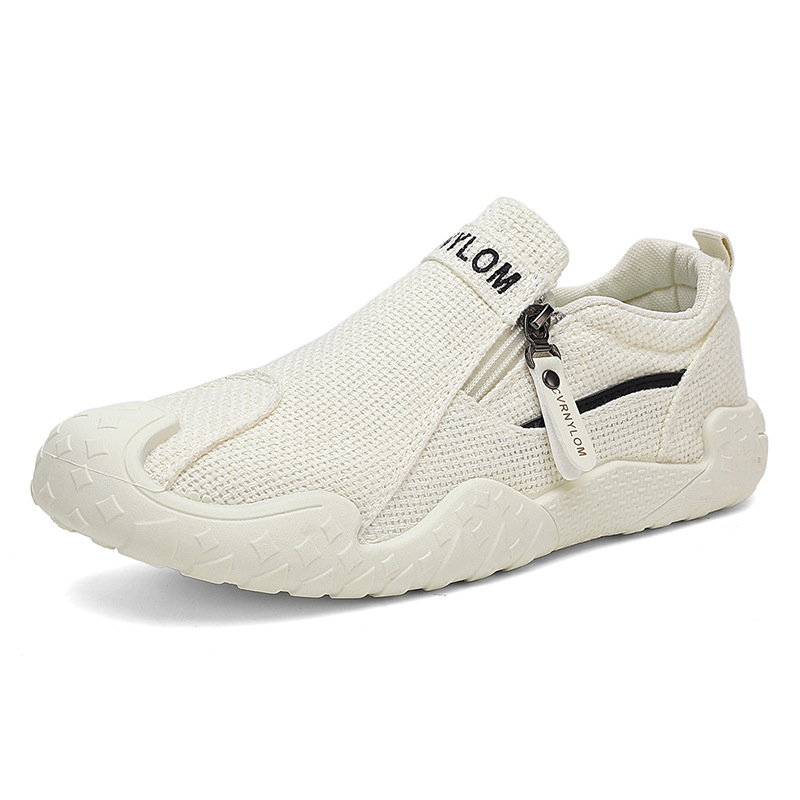 2026 zapatos de tela de verano para hombres zapatos de conducción casuales transpirables antideslizantes zapatos deportivos perezosos para correr zapatos de hombre