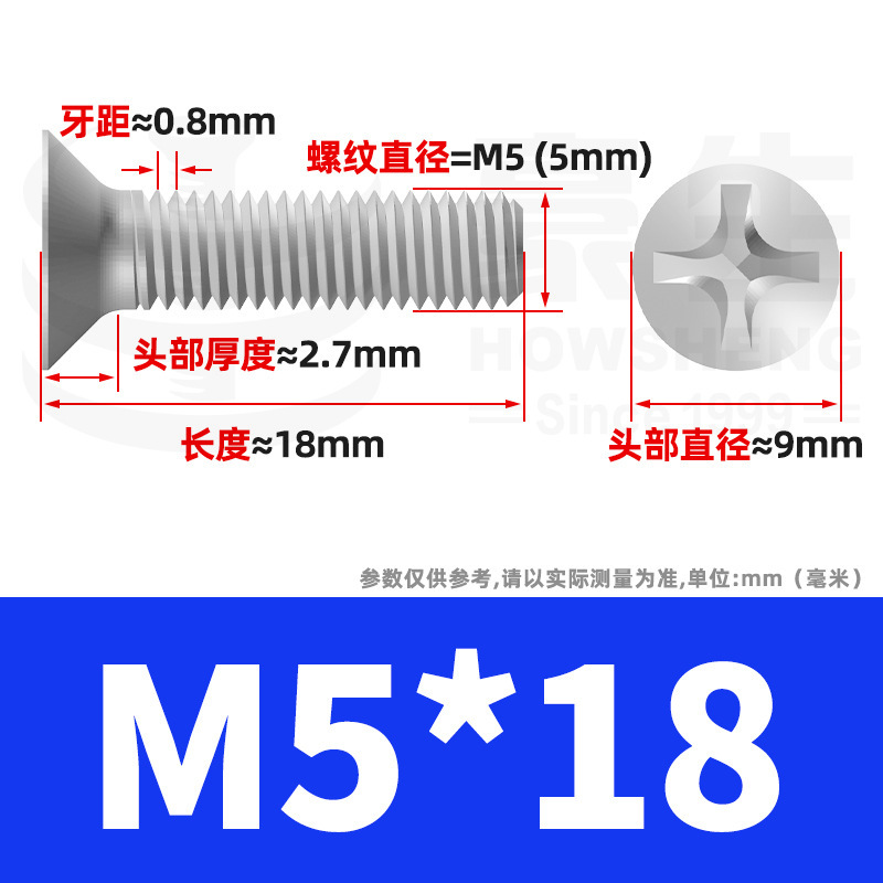 304ステンレスネジのネジの十字溝の平頭のネジのKMの機械の糸の小さいネジのm 2m 3m 4m 5m 6|undefined