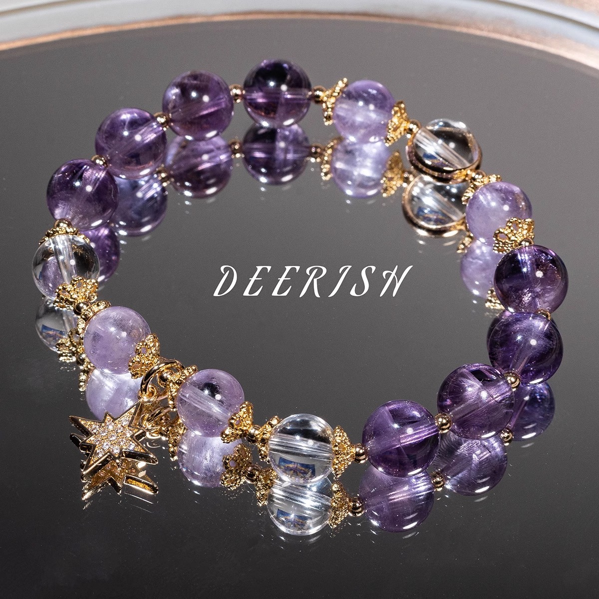 natural amethyst student office worker amethyst bracelet crystal bracelet female sense niche gift for bestie