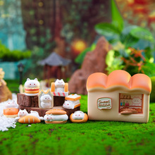 日式面包组合套装面包存钱罐猫咪摆件创意萌猫公仔手办桌面装饰品