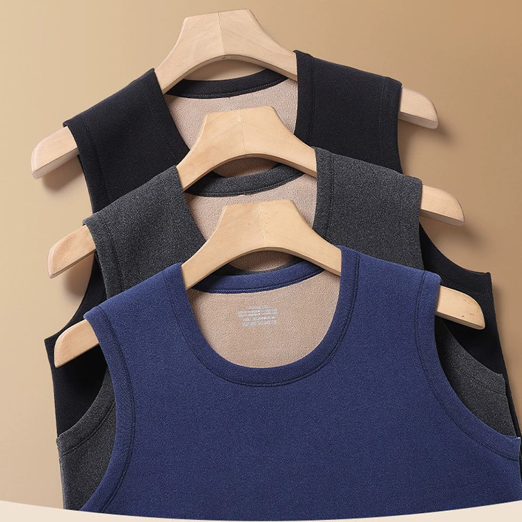 Новые мужские утолщенные туфли термобелье жилет без рукавов осенью и зимой